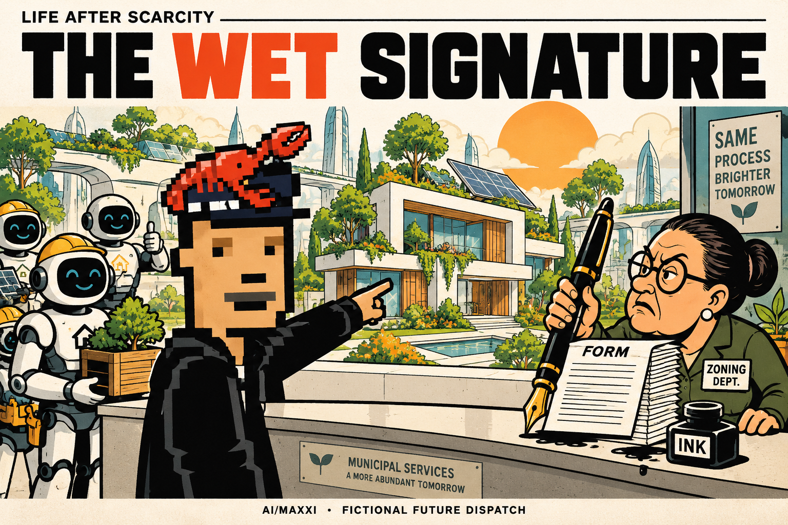 The Wet Signature: fictional future comic